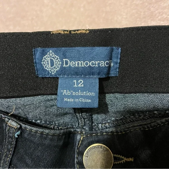 Democracy Dark Blue Flare Jeans 12 - Picture 7 of 7